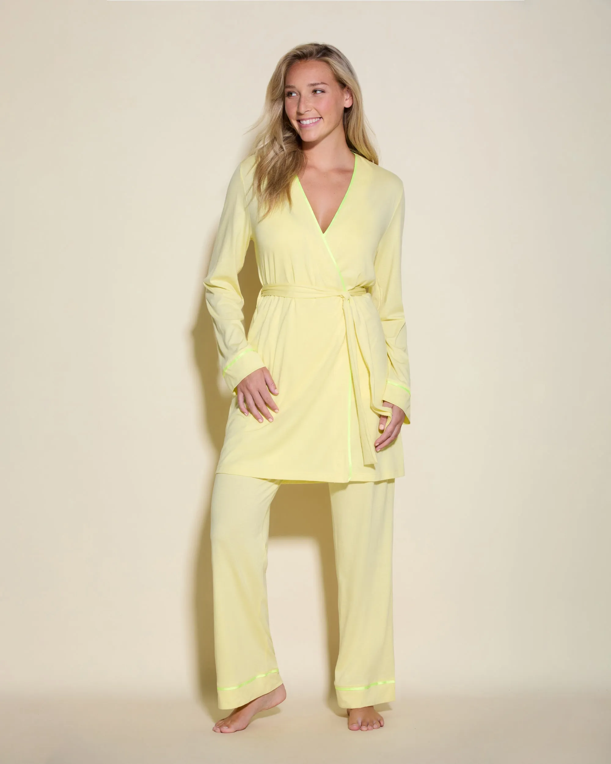 3 Piece Pajama Set With Robe