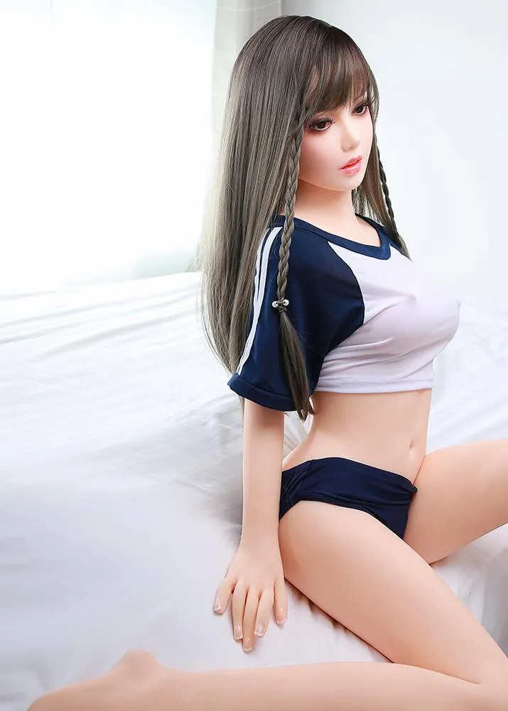 58.3IN 57.3LB Sex  Doll Black Eyes With Long Black Hair Love Doll【US Stock Available ONLY】