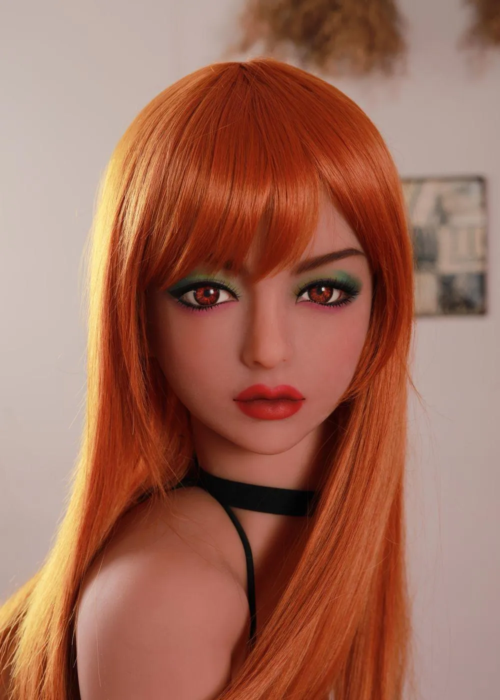 62.2IN 66.1LB Sex Doll Light Brown Skin Brown Red Eyes【US Stock Available ONLY】