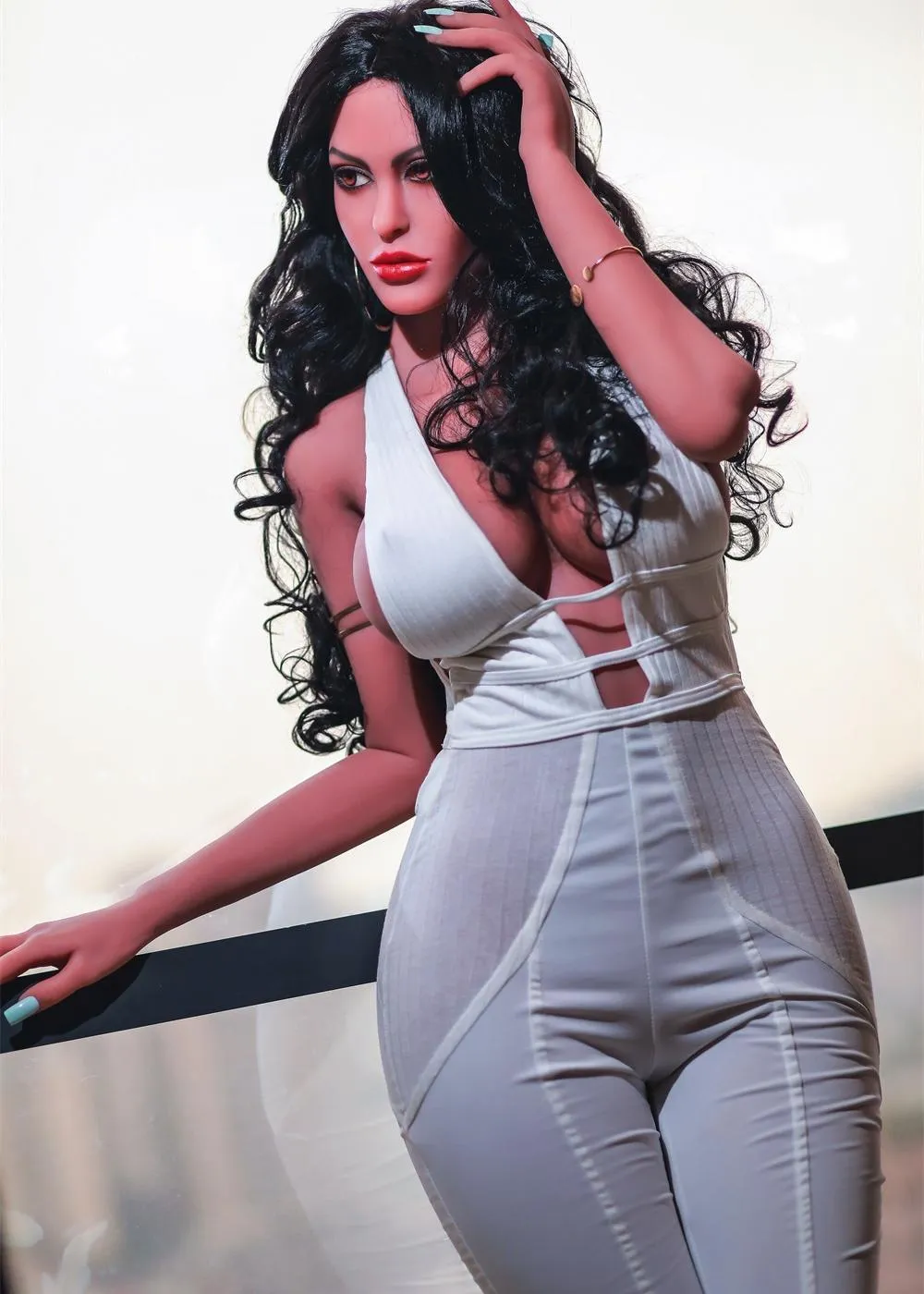 66.9IN 88.2LB Sex Doll Brown Eyes Tan Skin Male Masturbator Love Dolls【US Stock Available ONLY】