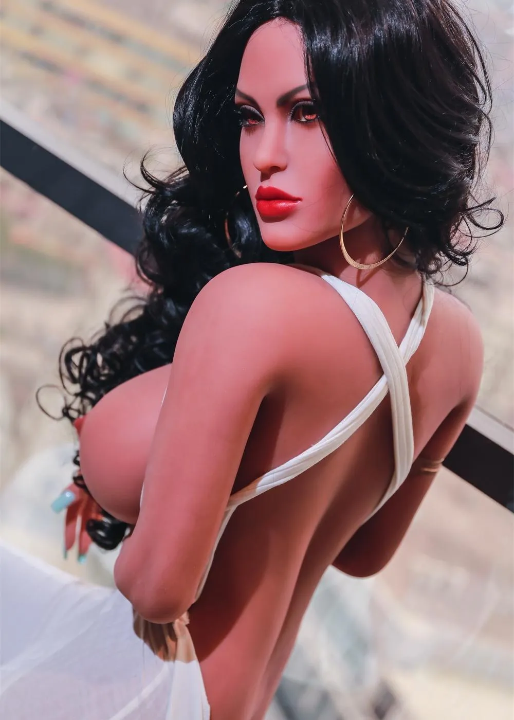 66.9IN 88.2LB Sex Doll Brown Eyes Tan Skin Male Masturbator Love Dolls【US Stock Available ONLY】