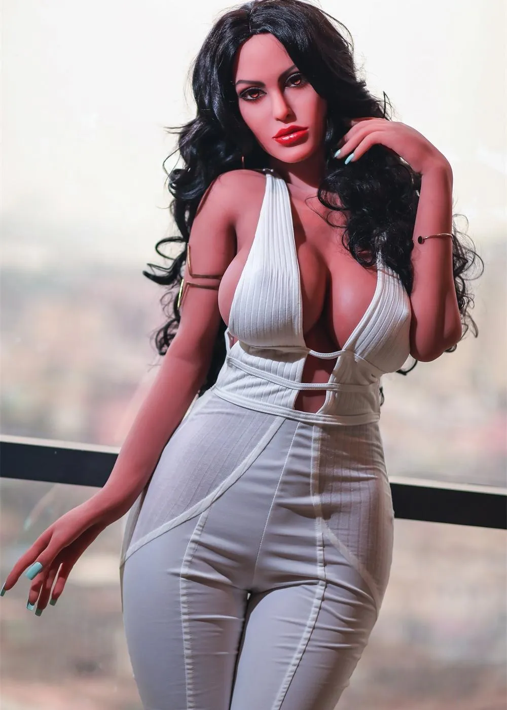 66.9IN 88.2LB Sex Doll Brown Eyes Tan Skin Male Masturbator Love Dolls【US Stock Available ONLY】