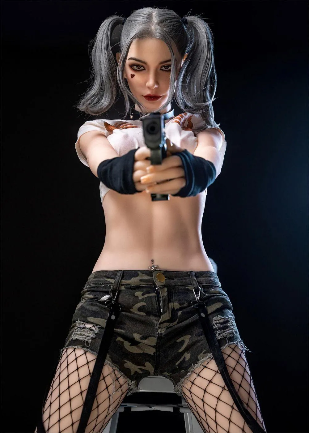 68.1IN 88.2LB Doll White Skin Grey Hair Sexy Doll Dual Channel Ass and Vaginal 【US Stock Available ONLY】