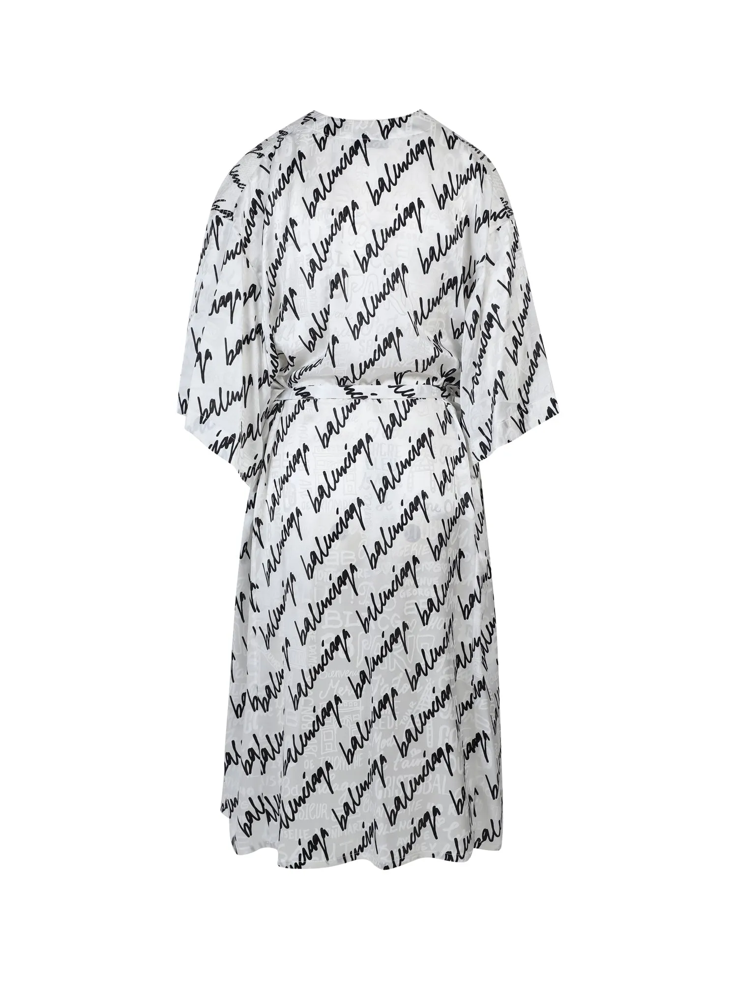 Balenciaga New Scribble V-Neck Dress