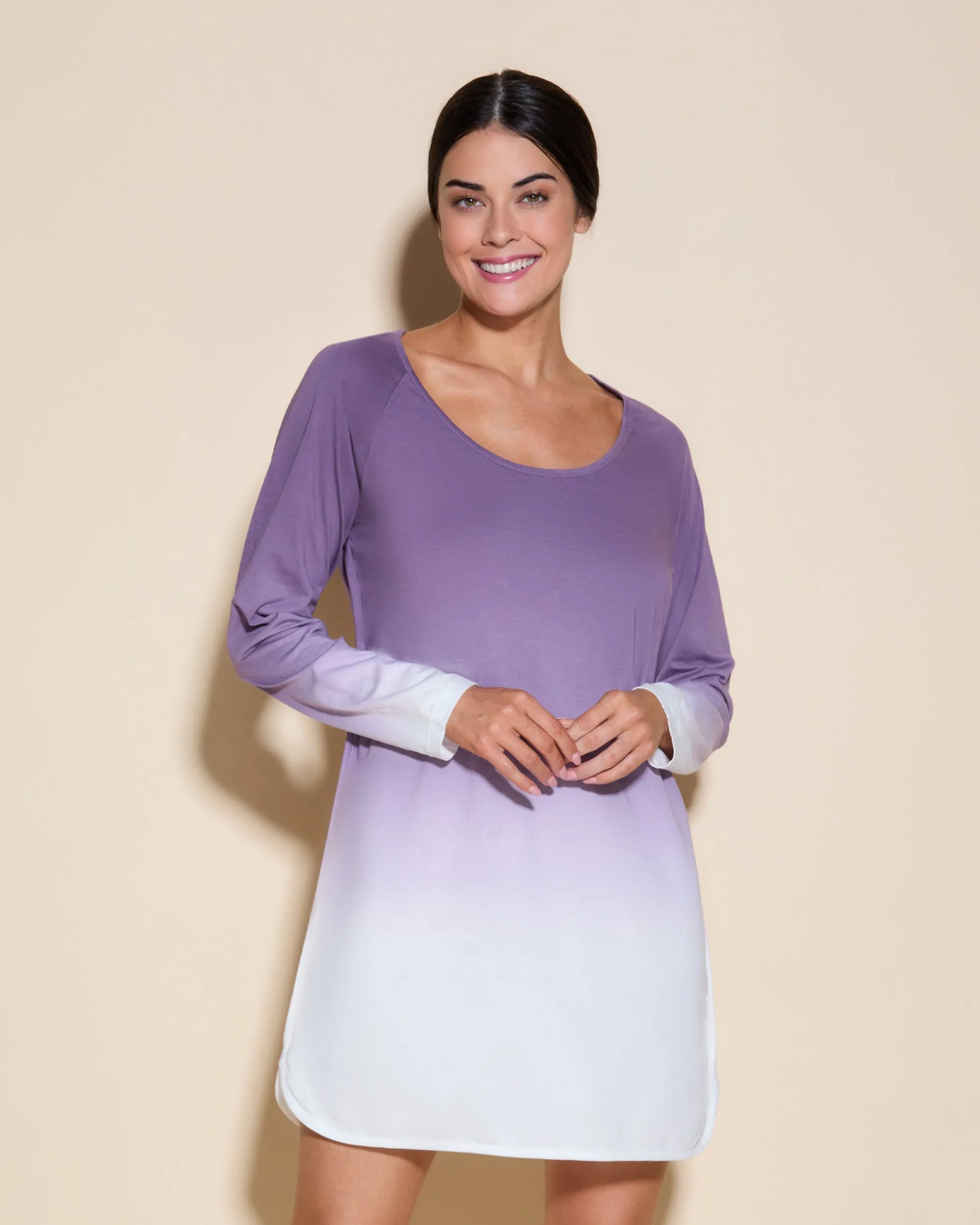 Camicia Da Notte A Maniche Lunghe