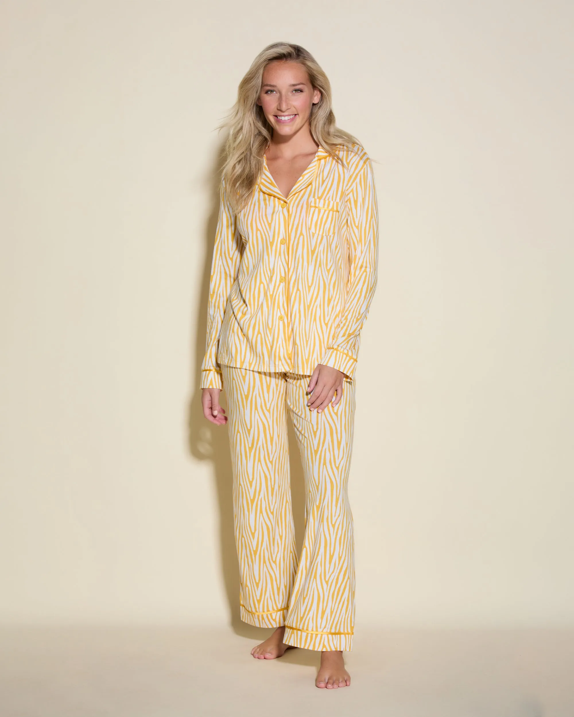 Conjunto De Pijama Con Camisa De Manga Larga Y Pantalones