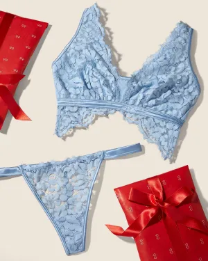 Conjunto De Tanga De Hilo Y Bralette Curvy