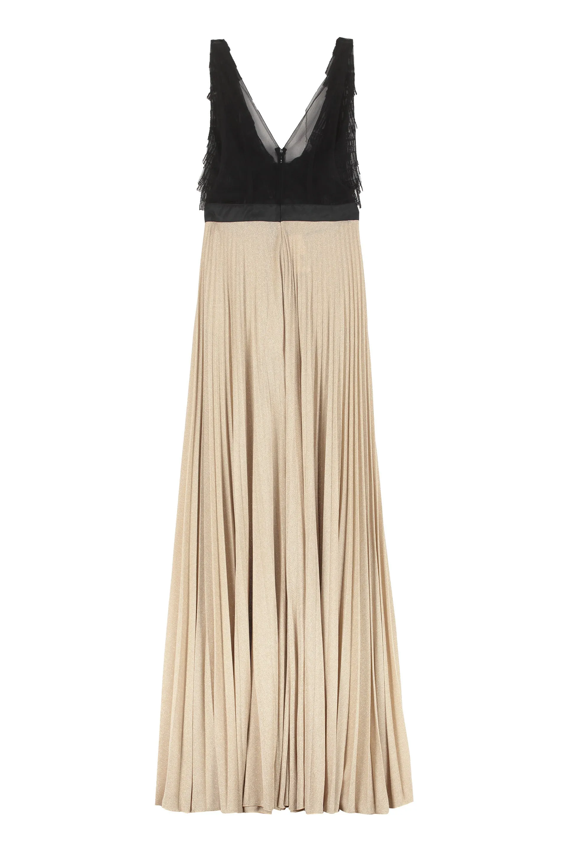 Elisabetta Franchi Bow-Detailed V-Neck Dress