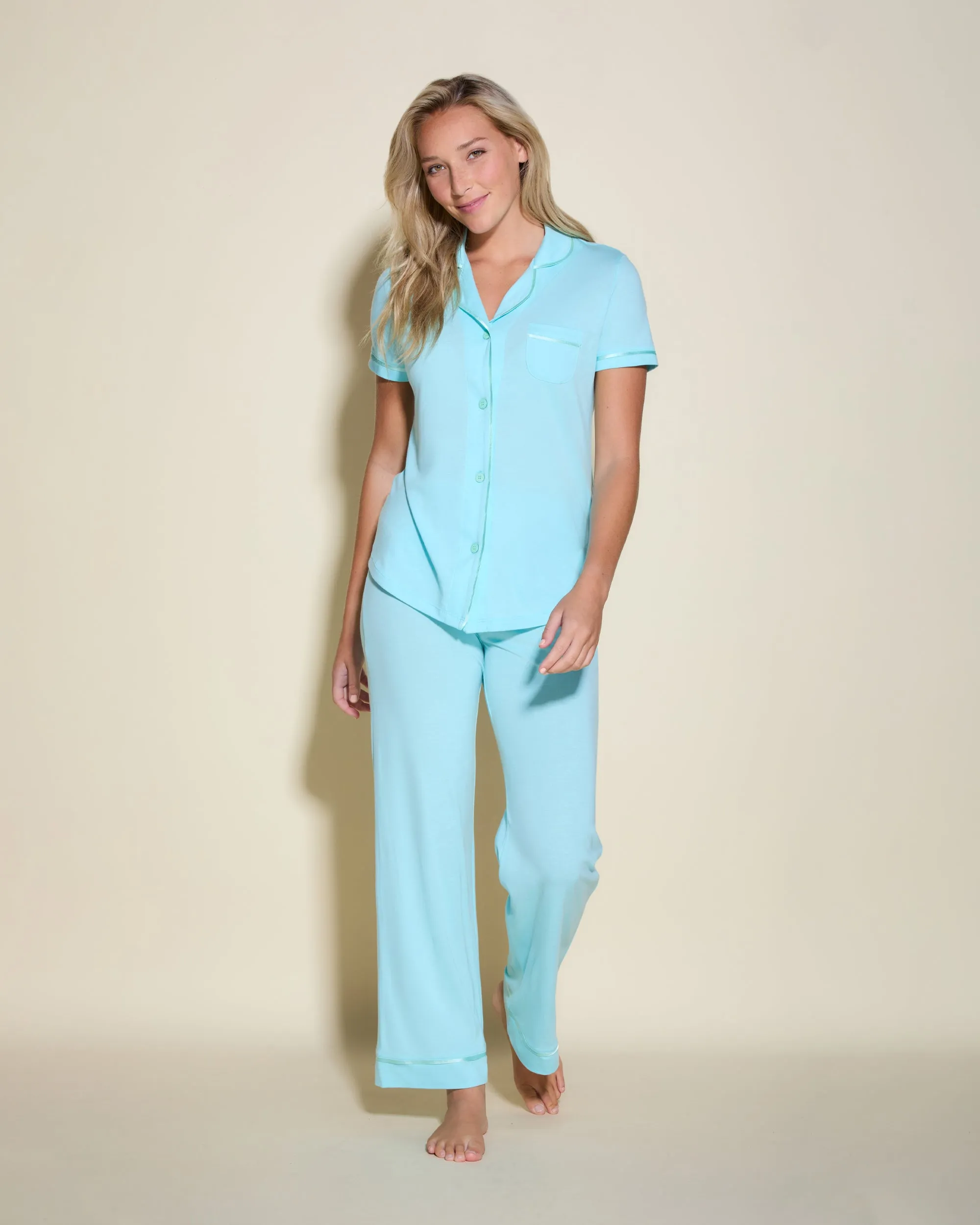 Ensemble Pyjama Haut  À Manches Courtes Et Pantalon