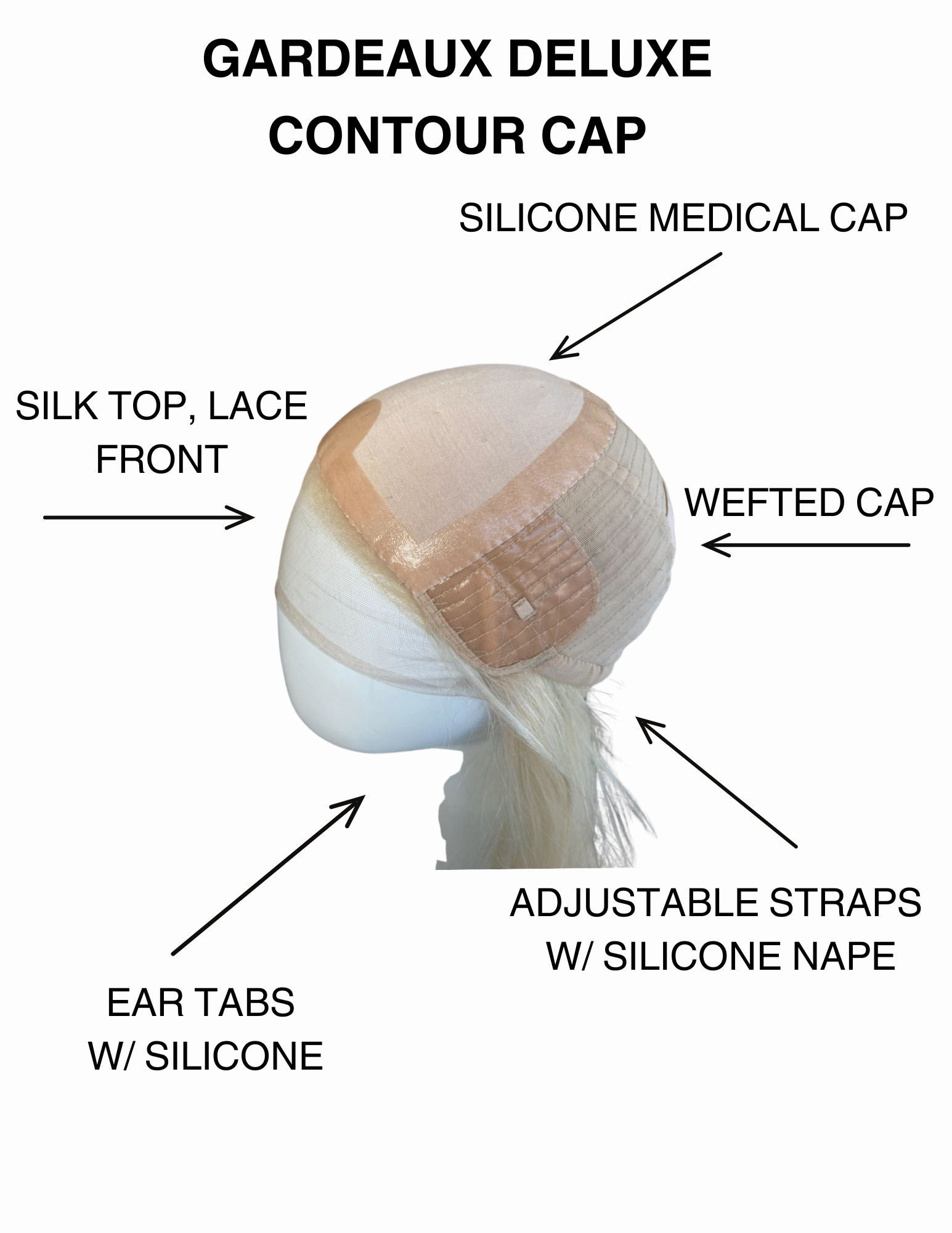 IWIG STOCK COLOR #4 WEFTED CAP (SMALL CAP)