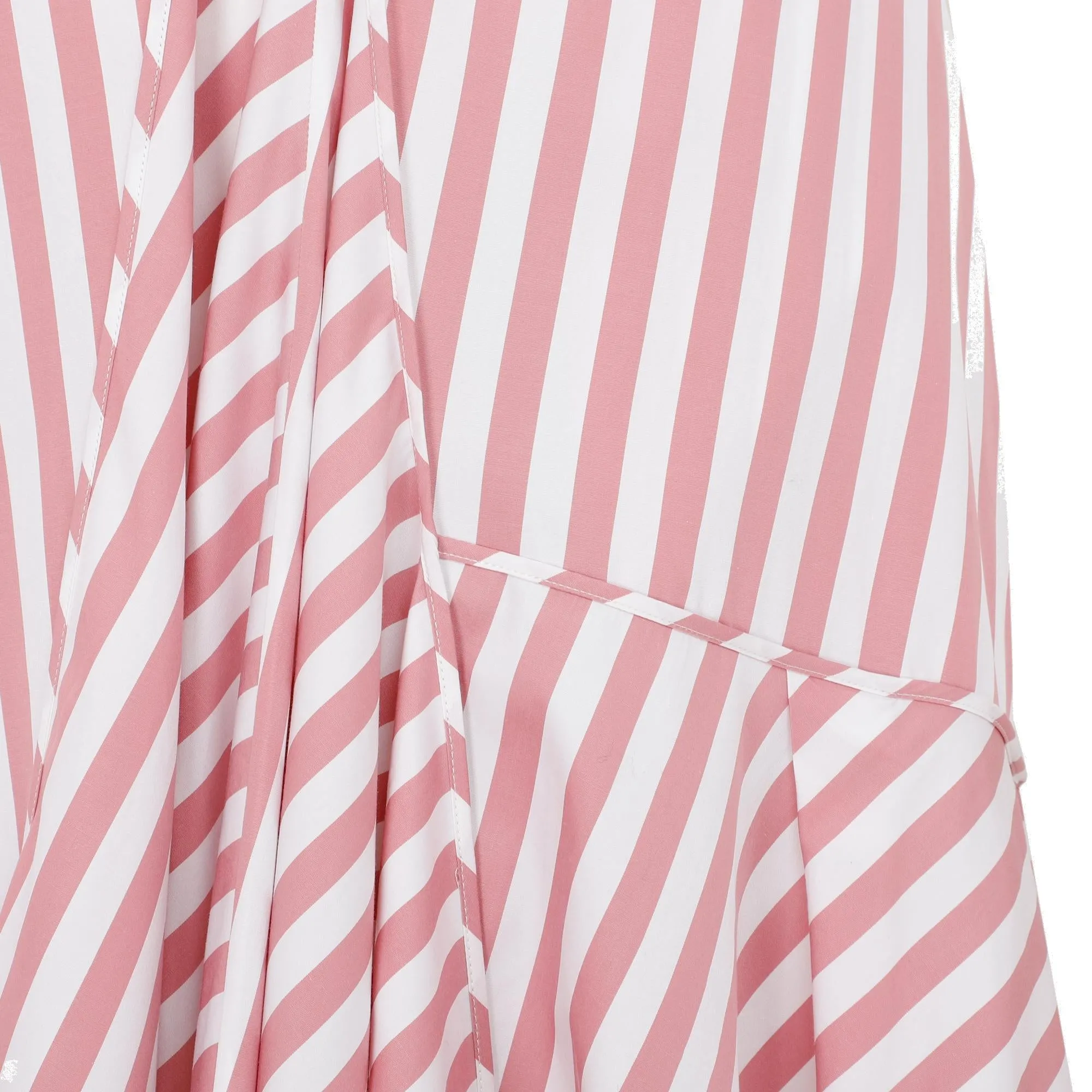 Jil Sander Striped V-Neck Dress