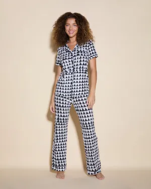 Kurzärmeliges Top & Hose Pyjama-Set