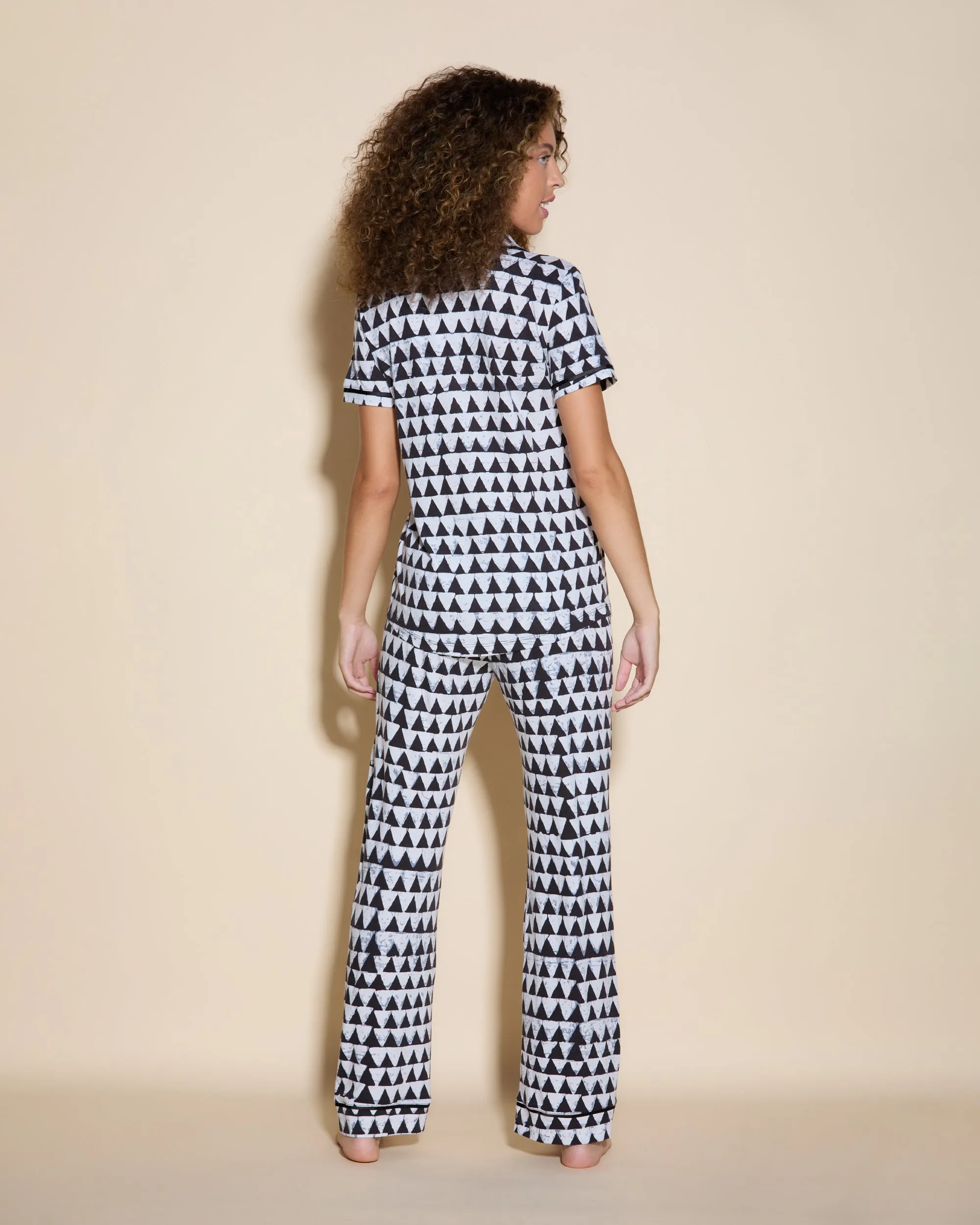 Kurzärmeliges Top & Hose Pyjama-Set