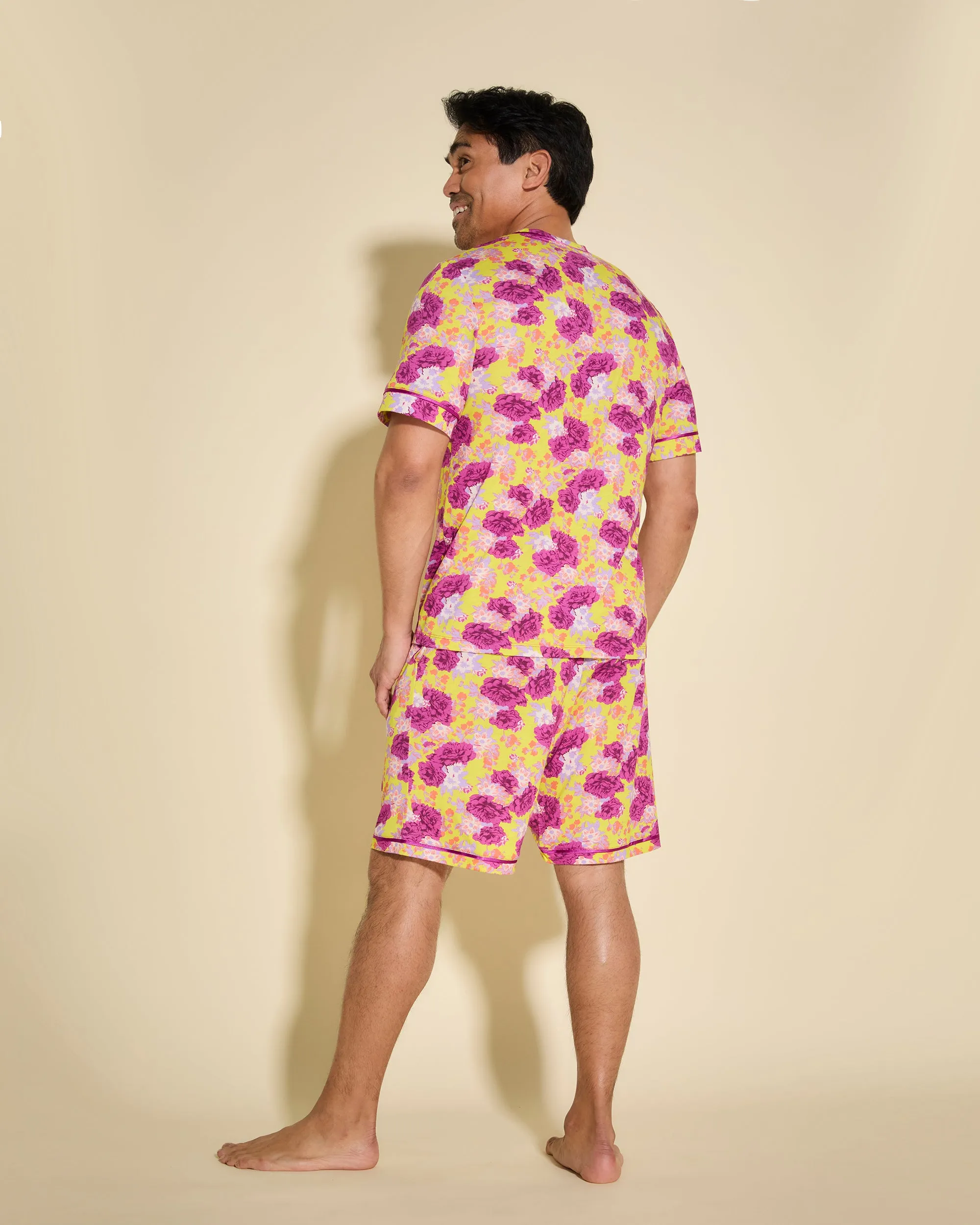 Kurzärmeliges Top & Shorts Pyjama-Set Für Männer