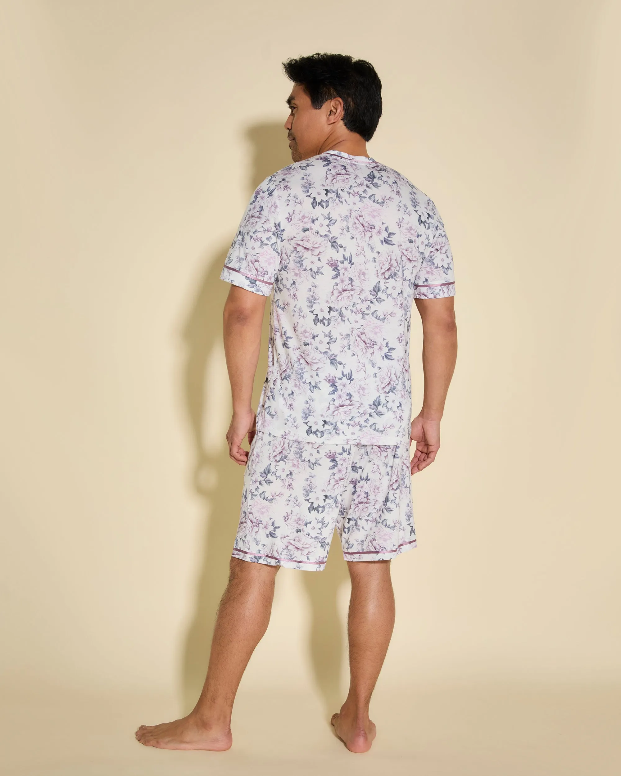 Kurzärmeliges Top & Shorts Pyjama-Set Für Männer