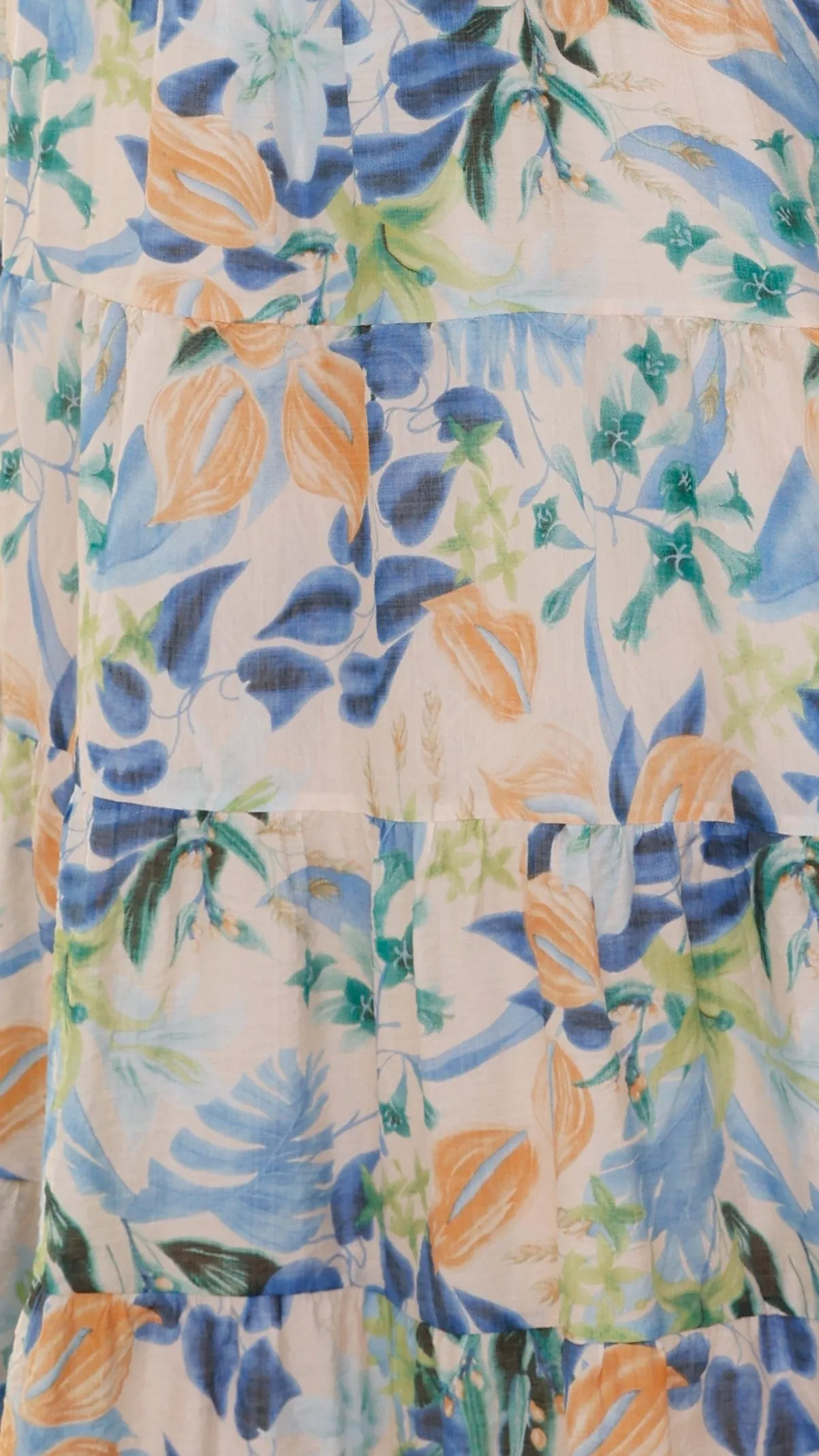 Majella Maxi Dress - Blue Floral