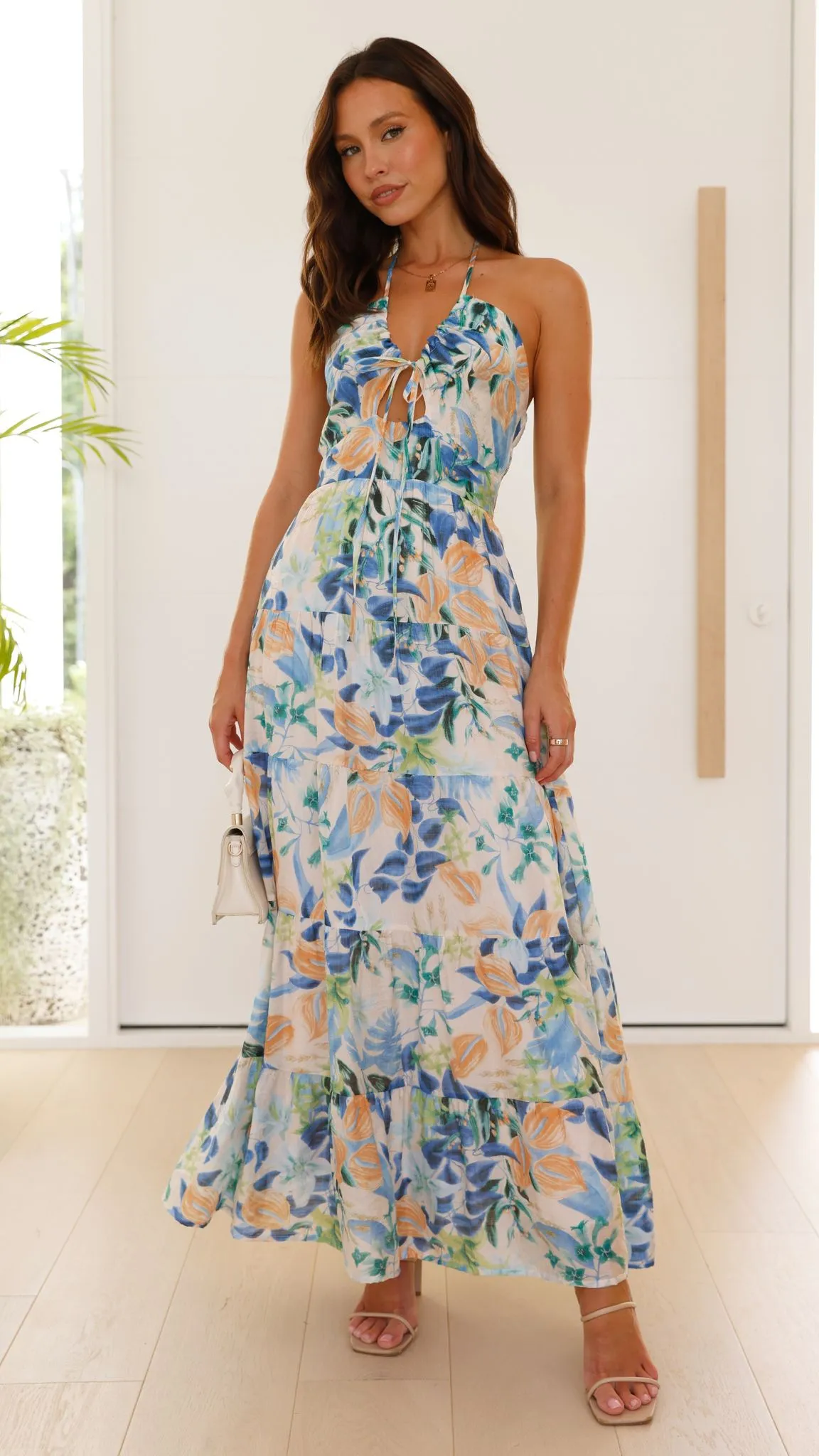 Majella Maxi Dress - Blue Floral