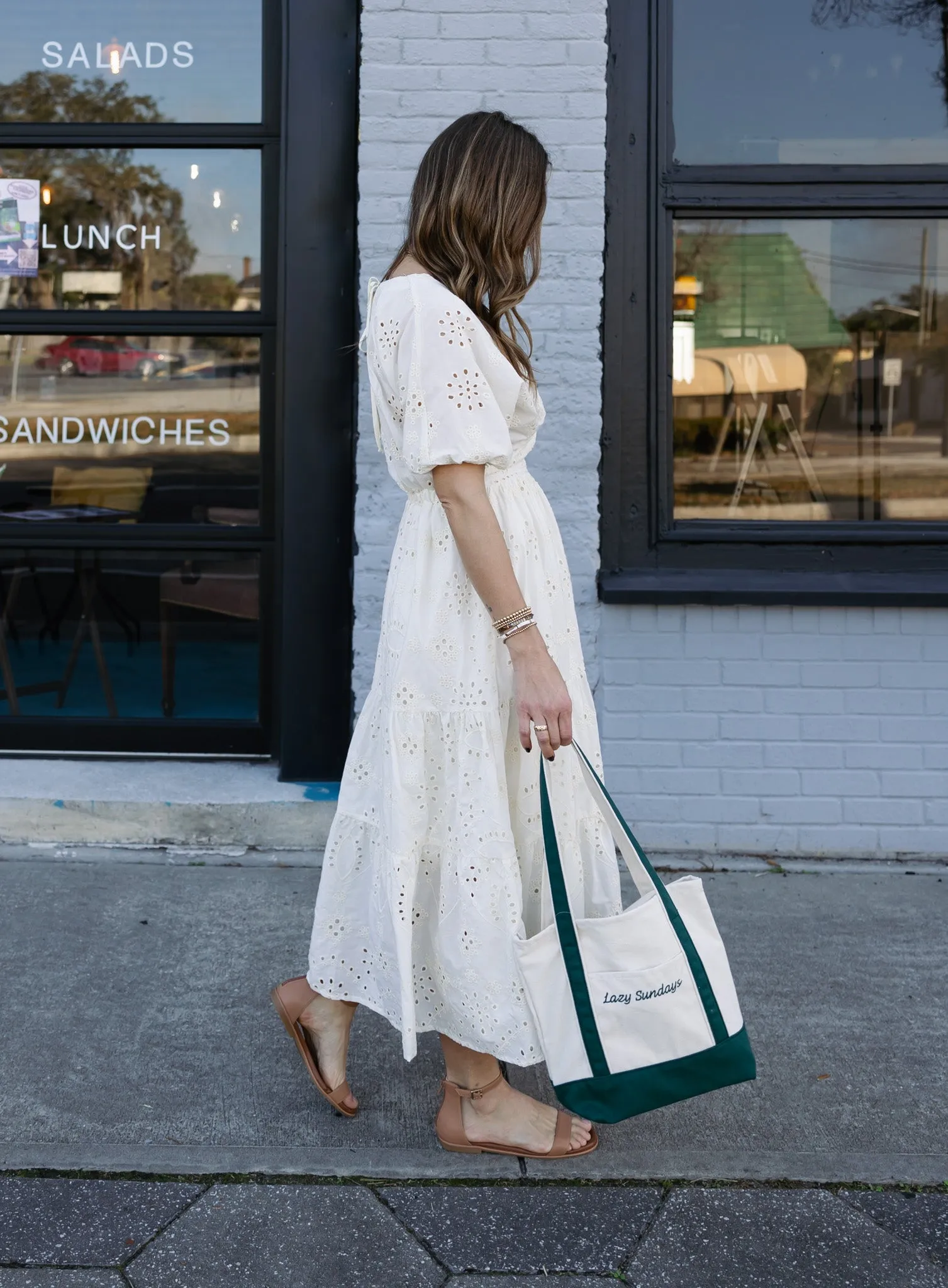 Maya Eyelet Maxi Dress - Final Sale