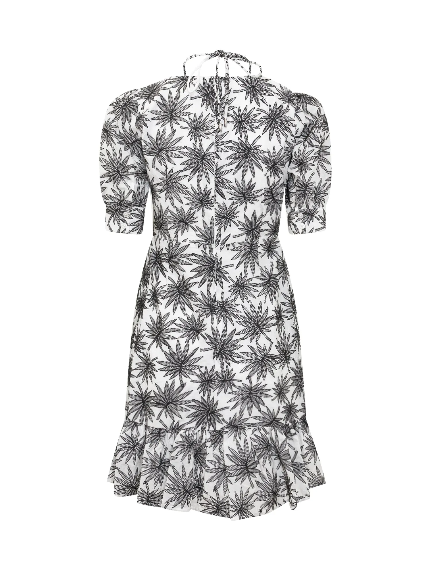 Michael Michael Kors Botanical Printed V-Neck Dress