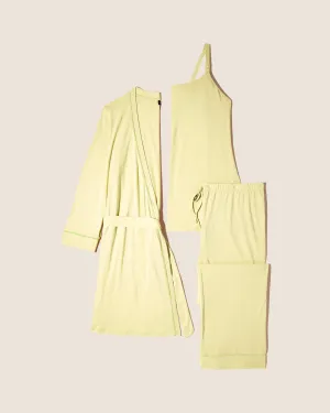Nursing 3 Piece Pajama Set With Robe