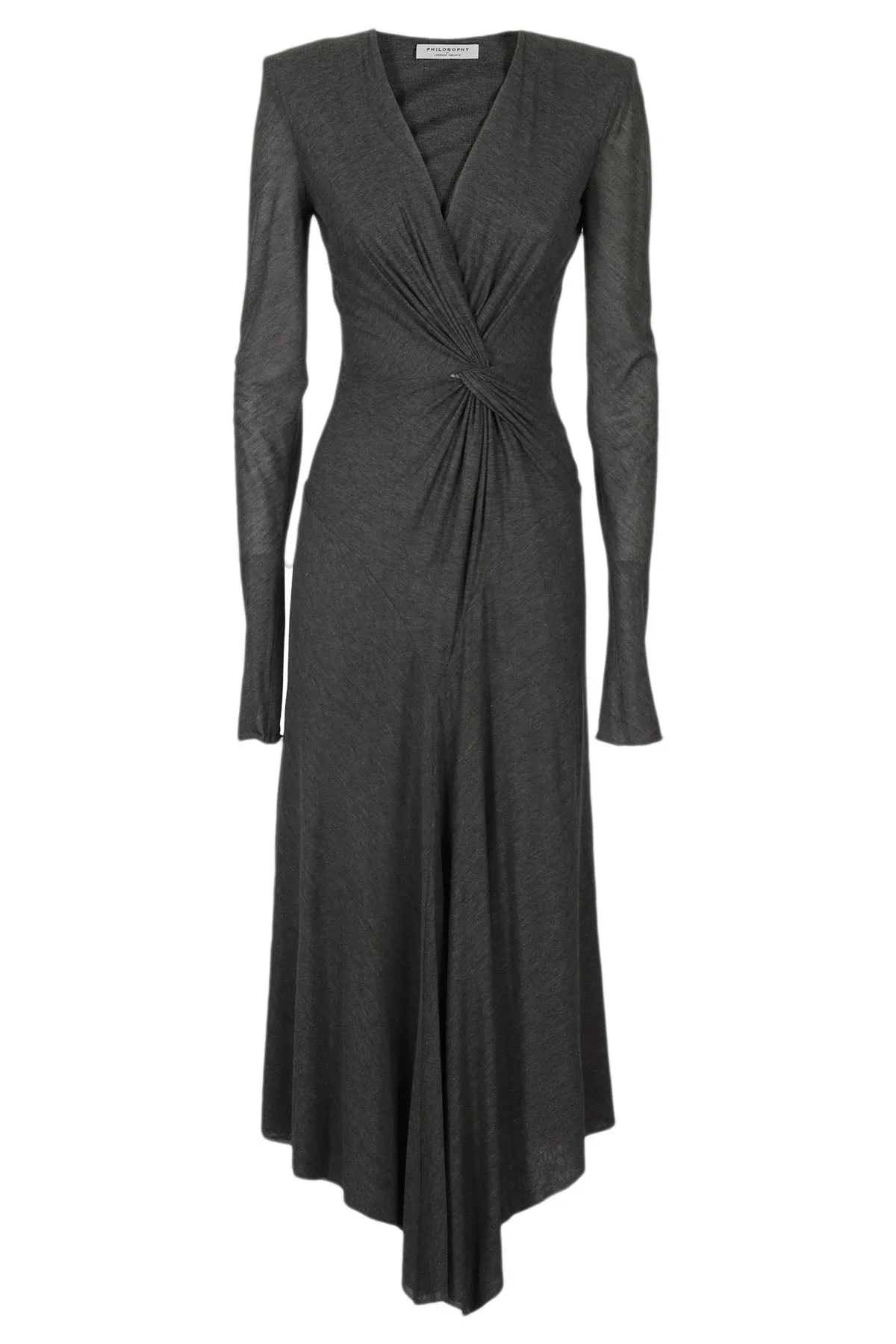 Philosophy Di Lorenzo Serafini V-Neck Long-Sleeved Dress