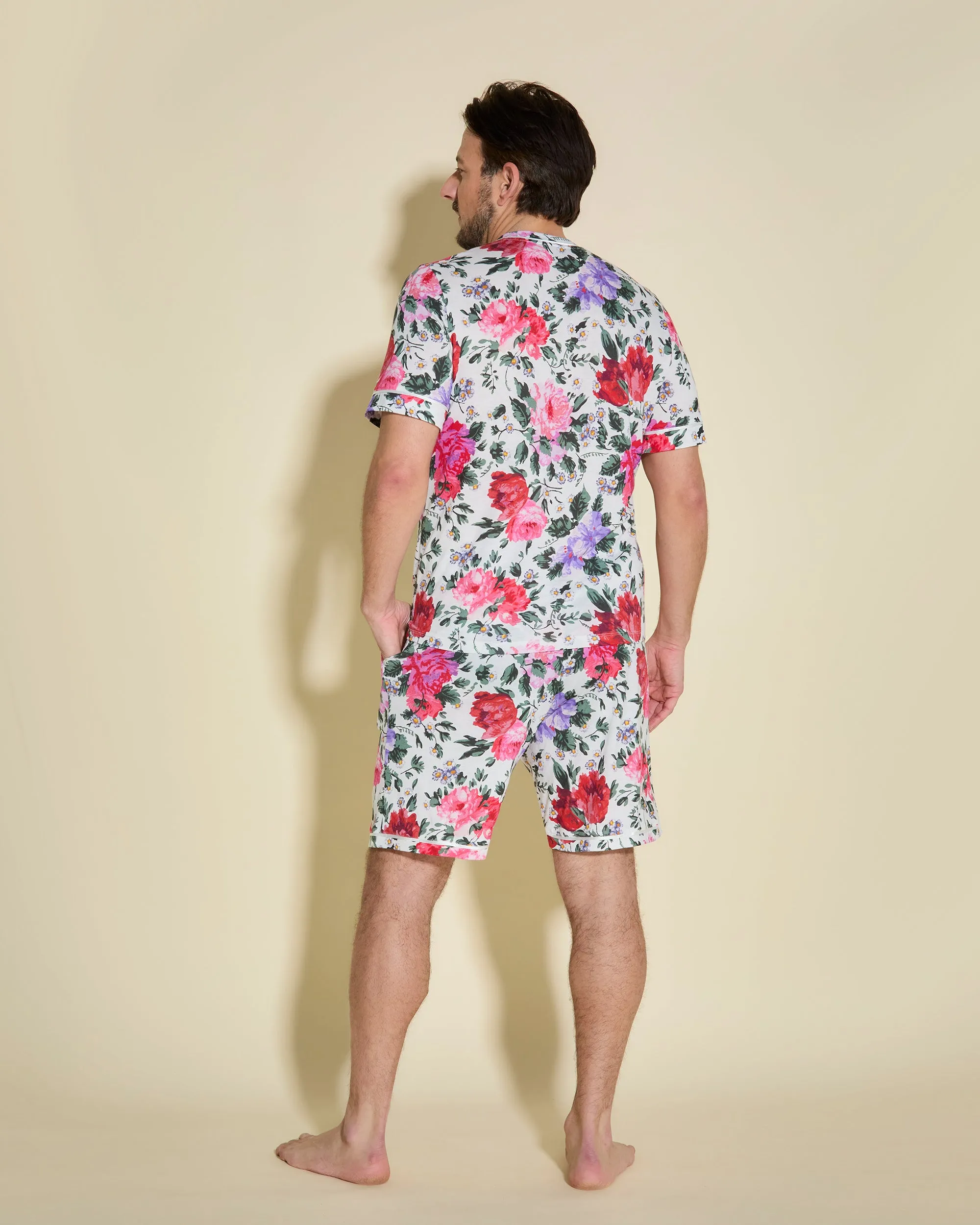 Pigiama Da Uomo Con Top  Maniche Corte E Pantaloncini