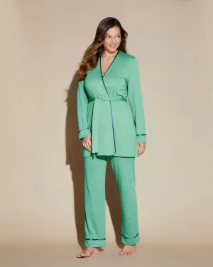 Pyjama 3 Pièces Curvy Avec Peignoir