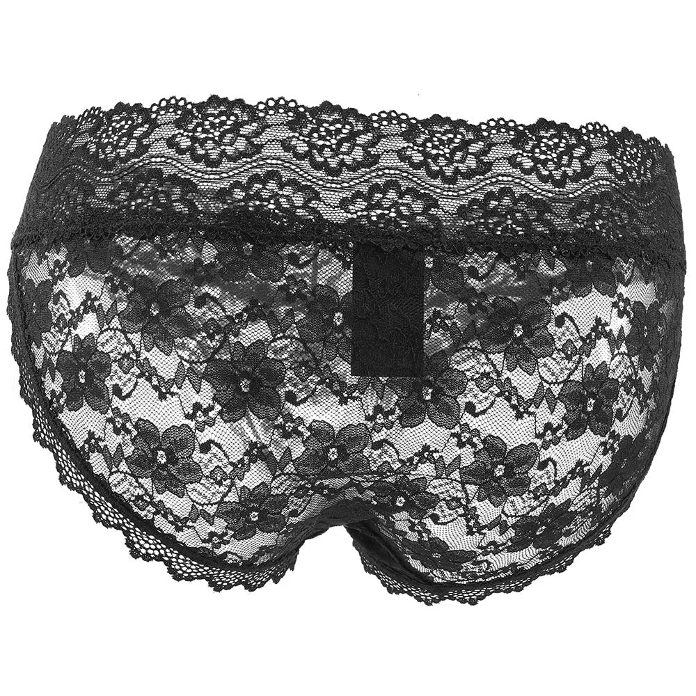 Remote Control Black Lace Panty & Vibe Set /XL