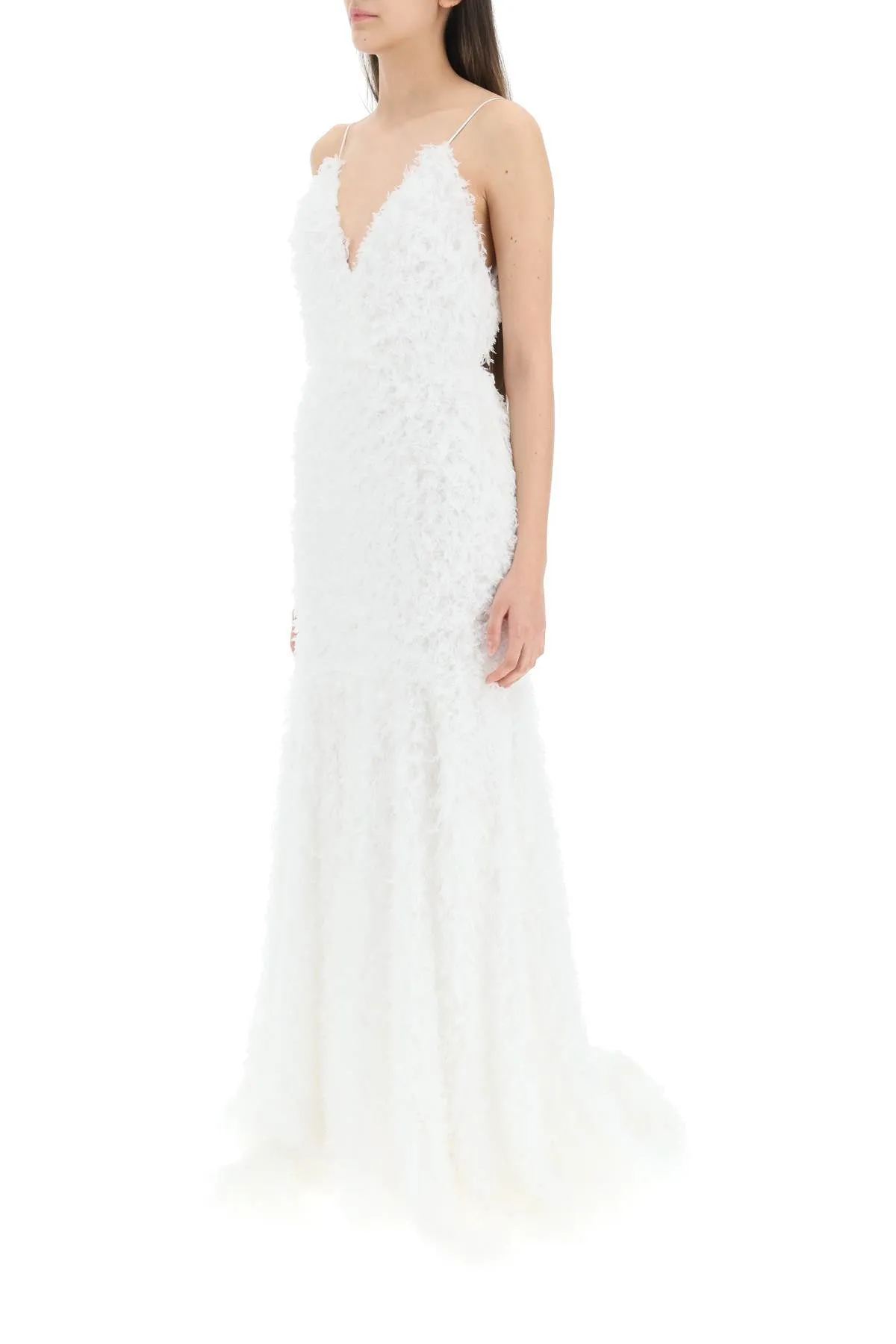 ROTATE Deep V-Neck Miley Maxi Dress
