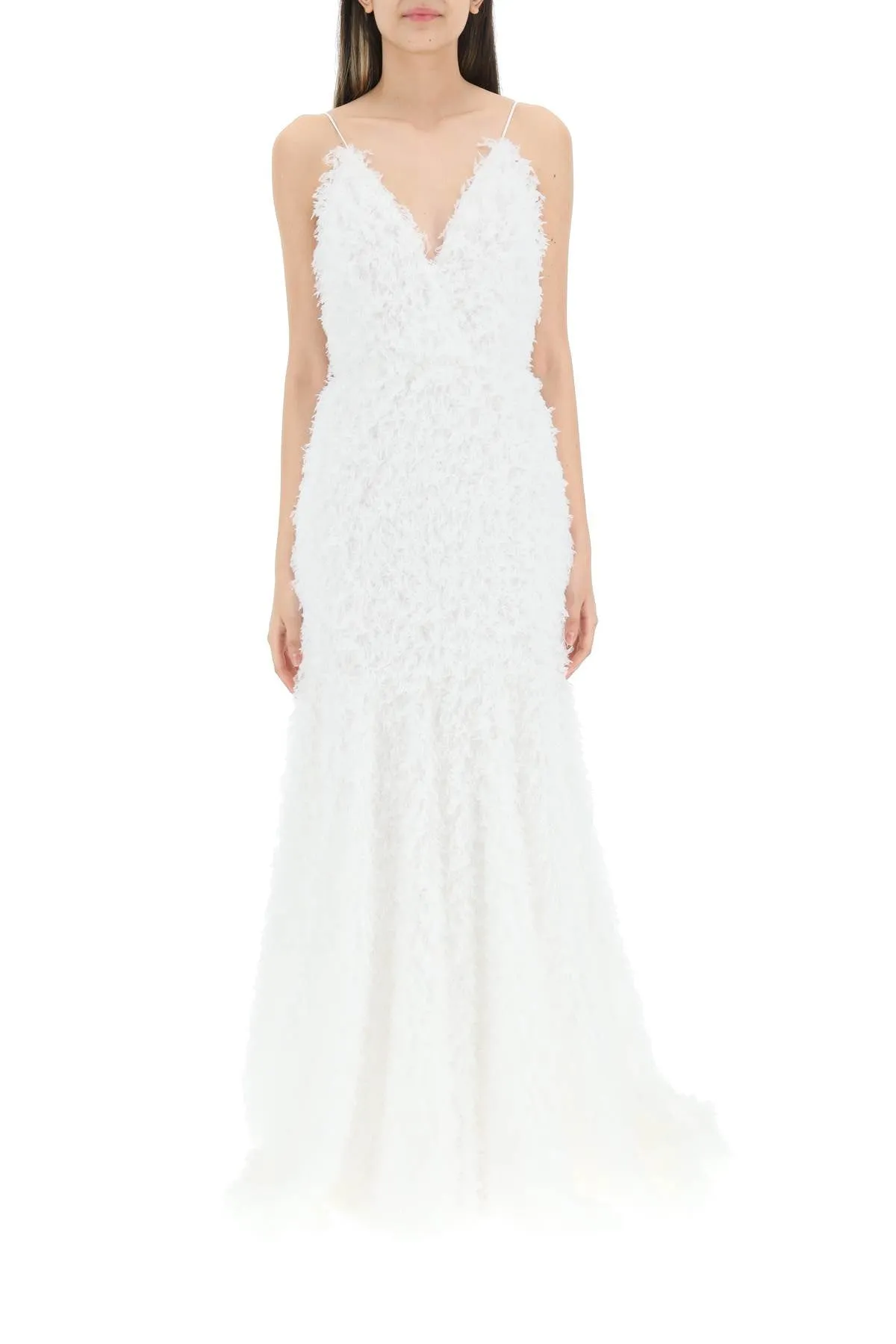 ROTATE Deep V-Neck Miley Maxi Dress