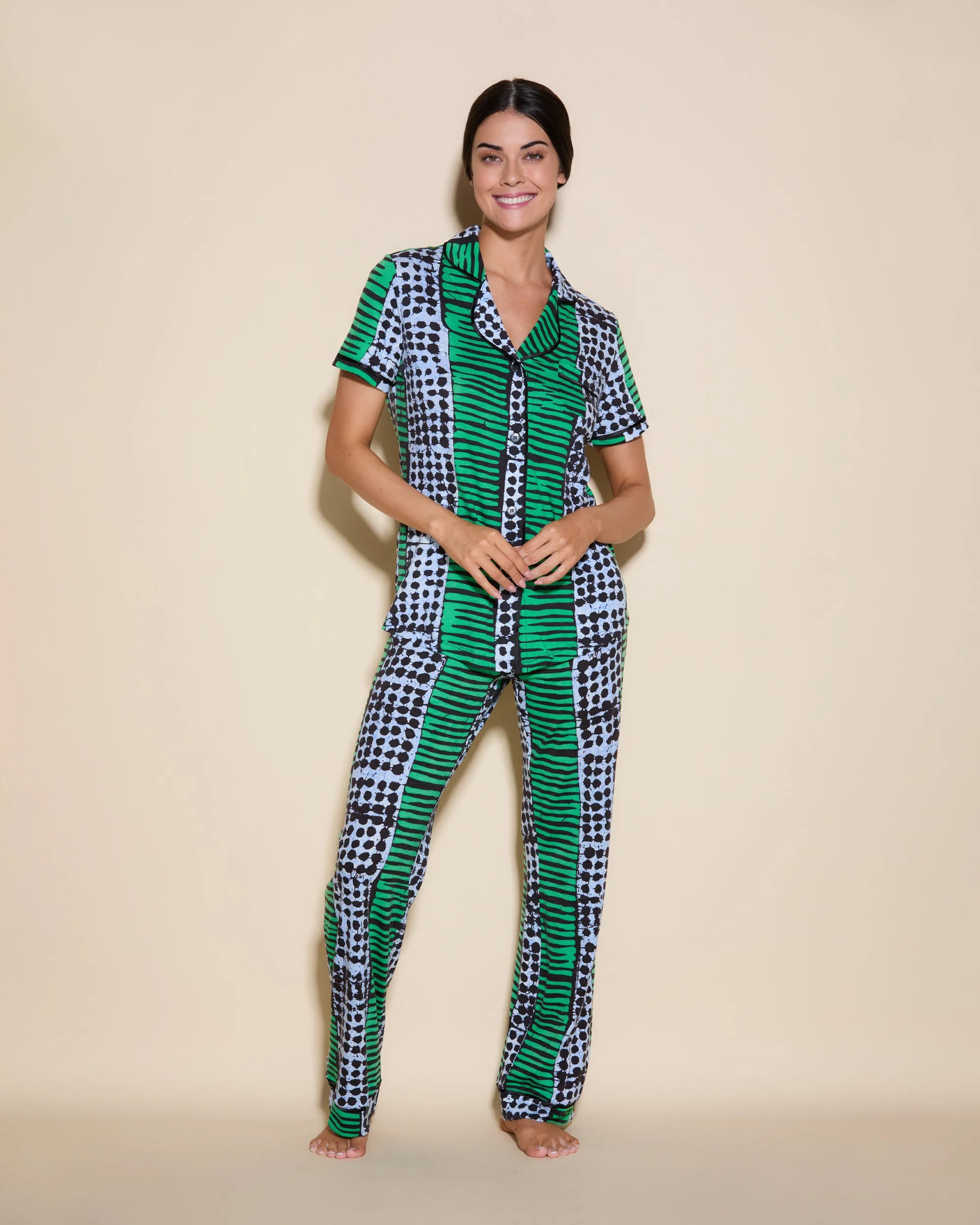 Short Sleeve Top & Pant Pajama Set