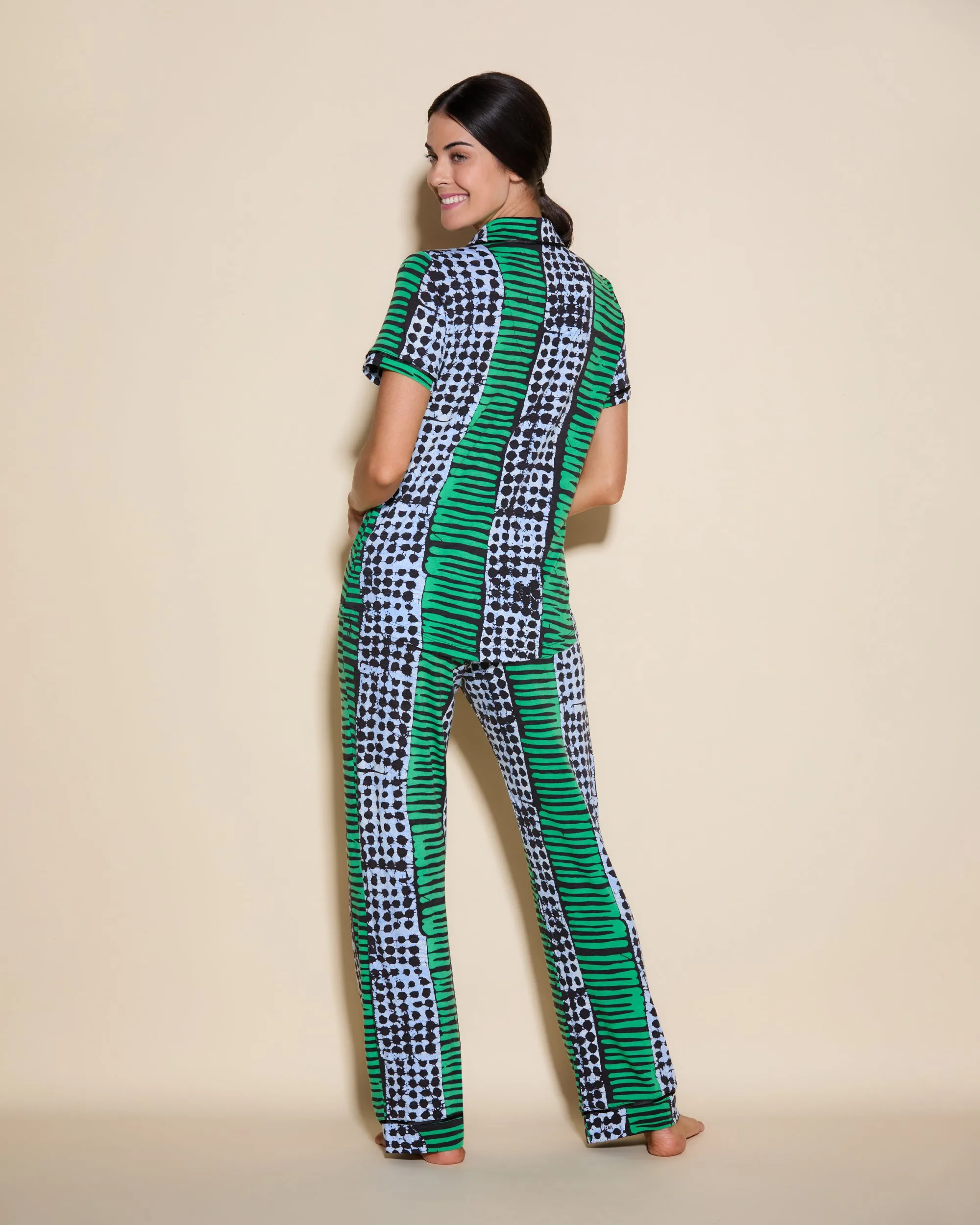 Short Sleeve Top & Pant Pajama Set