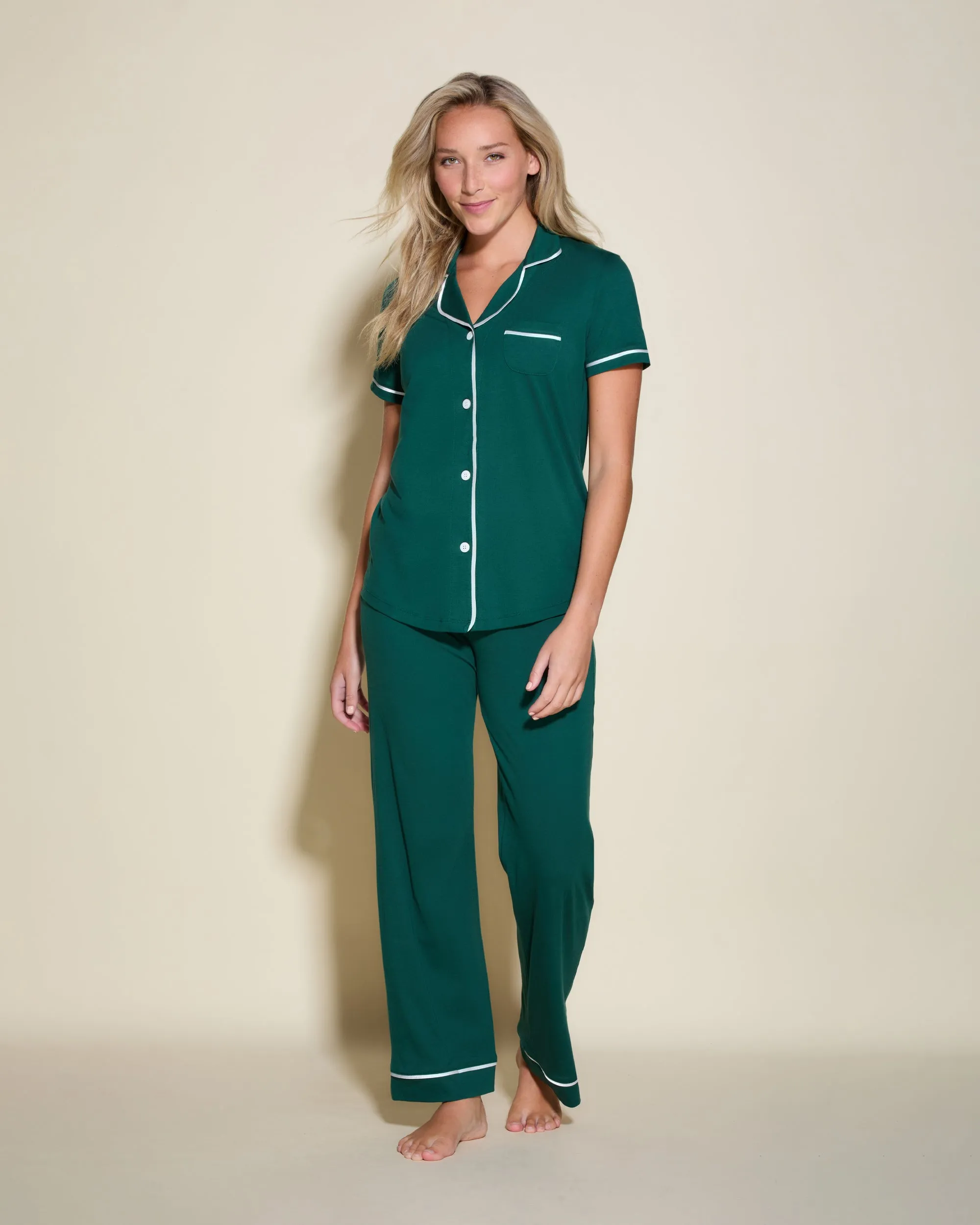 Short Sleeve Top & Pant Pajama Set