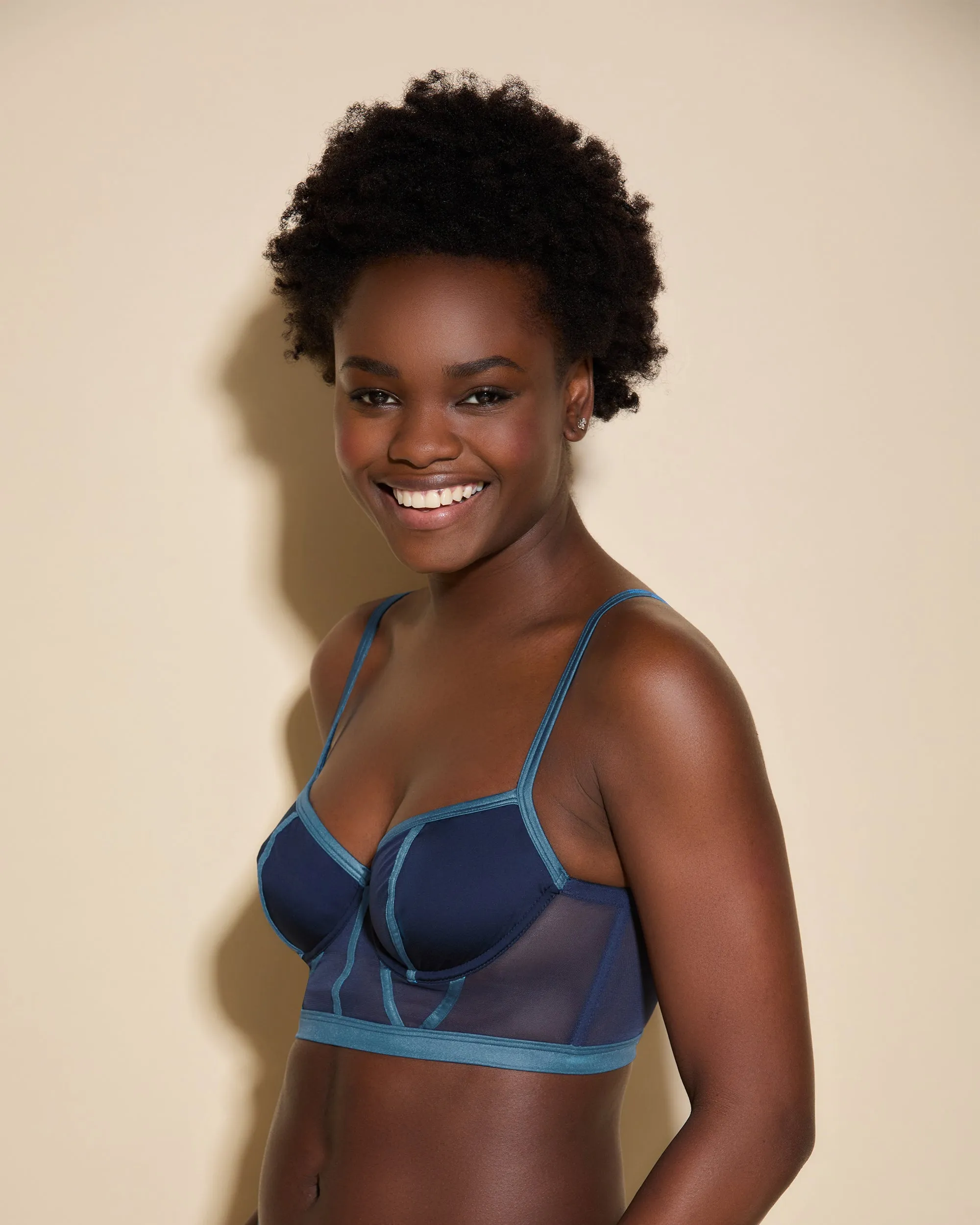 Underwire Balconette Longline Bra