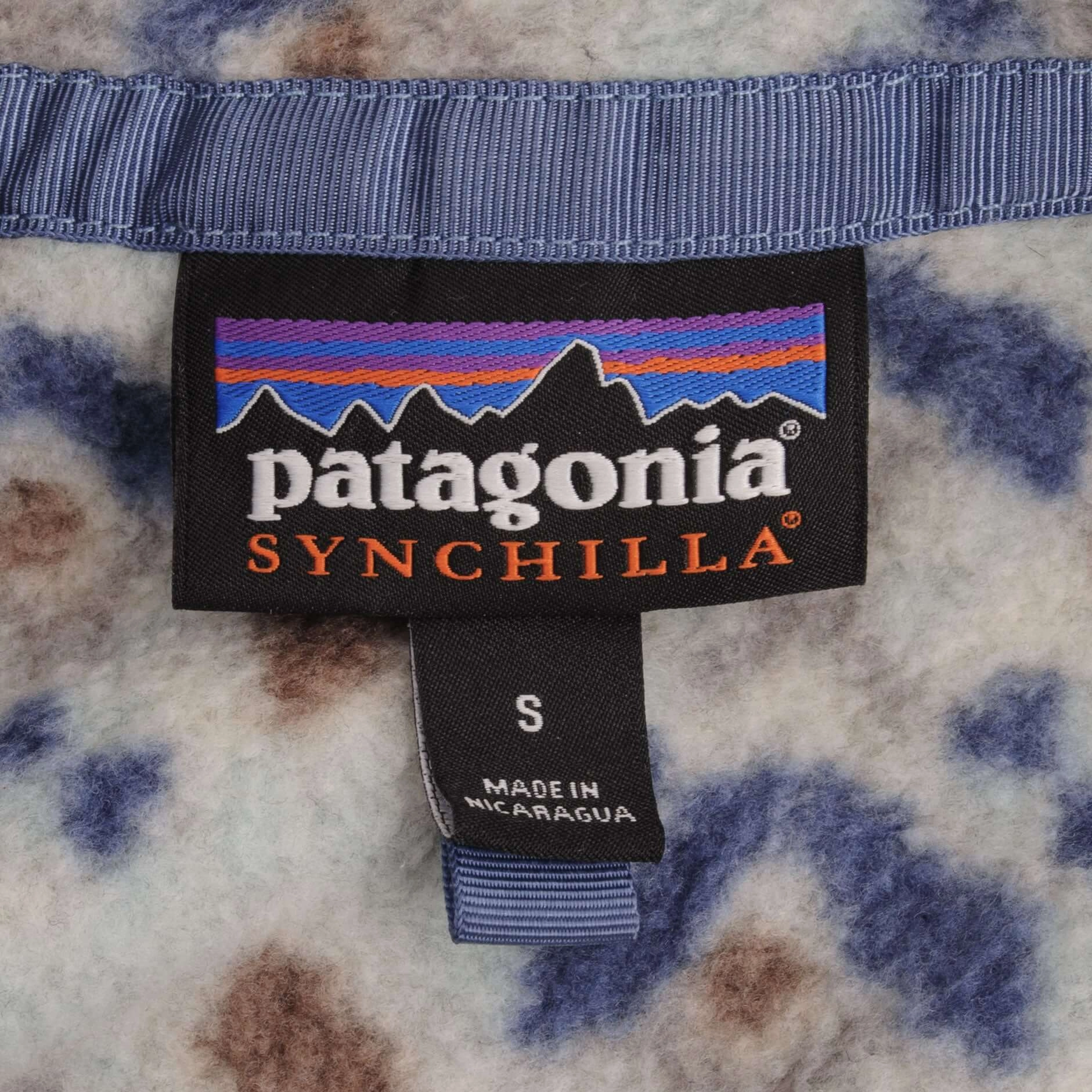 VINTAGE PATAGONIA SYNCHILLA SNAP T MONOGRAM FLEECE PULLOVER SIZE SMALL