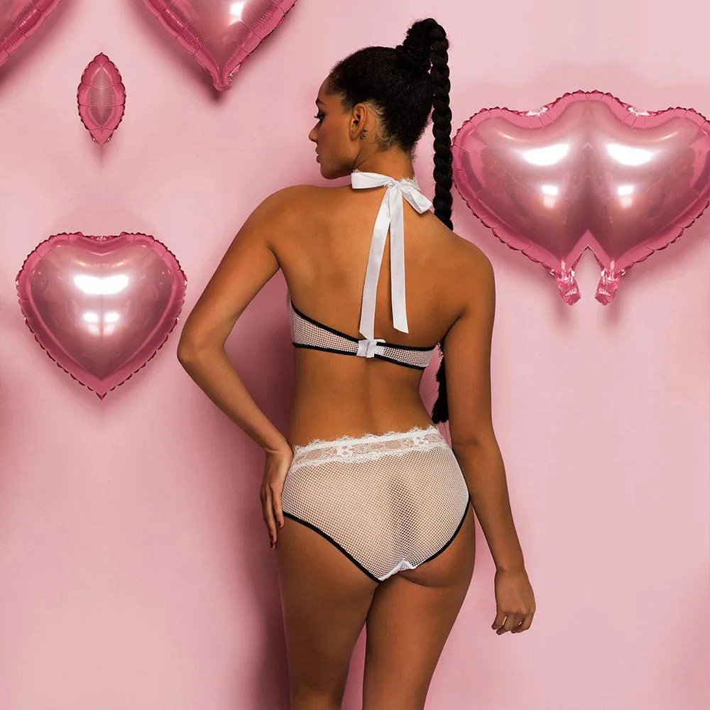 White Lace Bra Set - XS-M