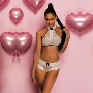 White Lace Bra Set - XS-M